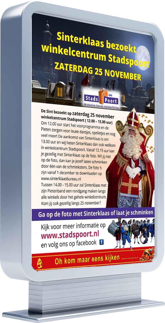 Sinterklaas in de Stadspoort Ede