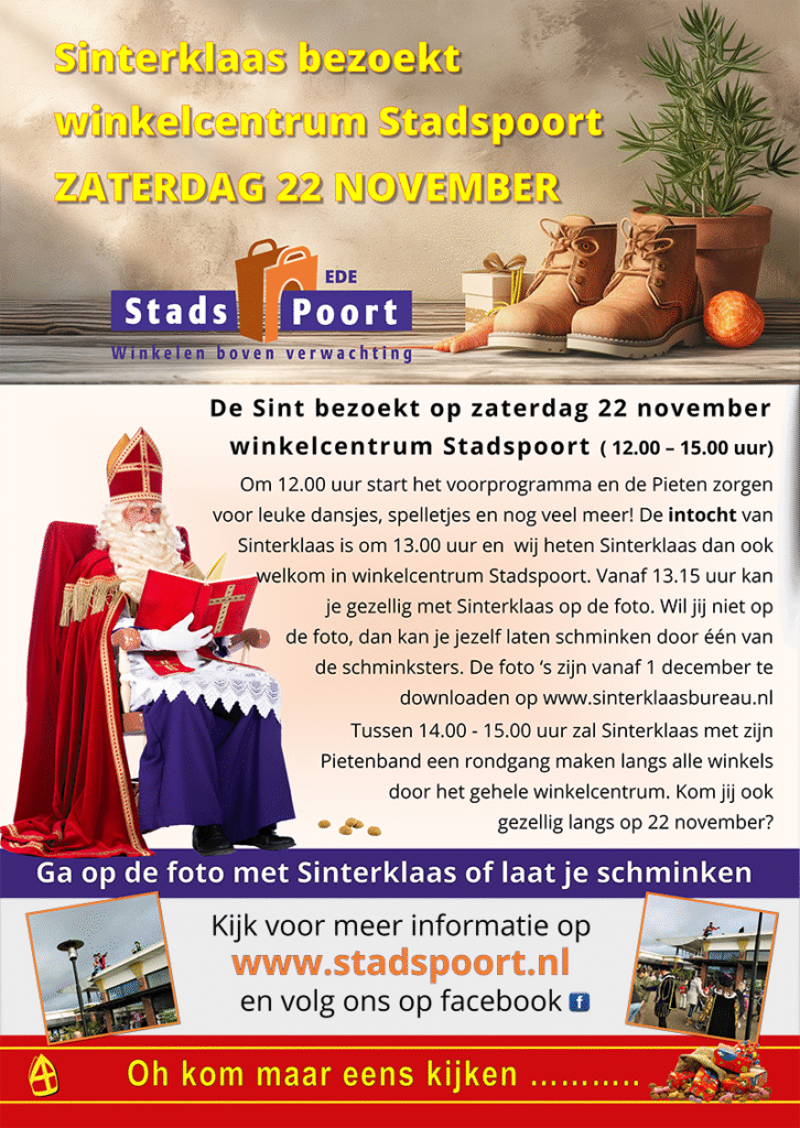 sinterklaas in de stadspoort in 2025