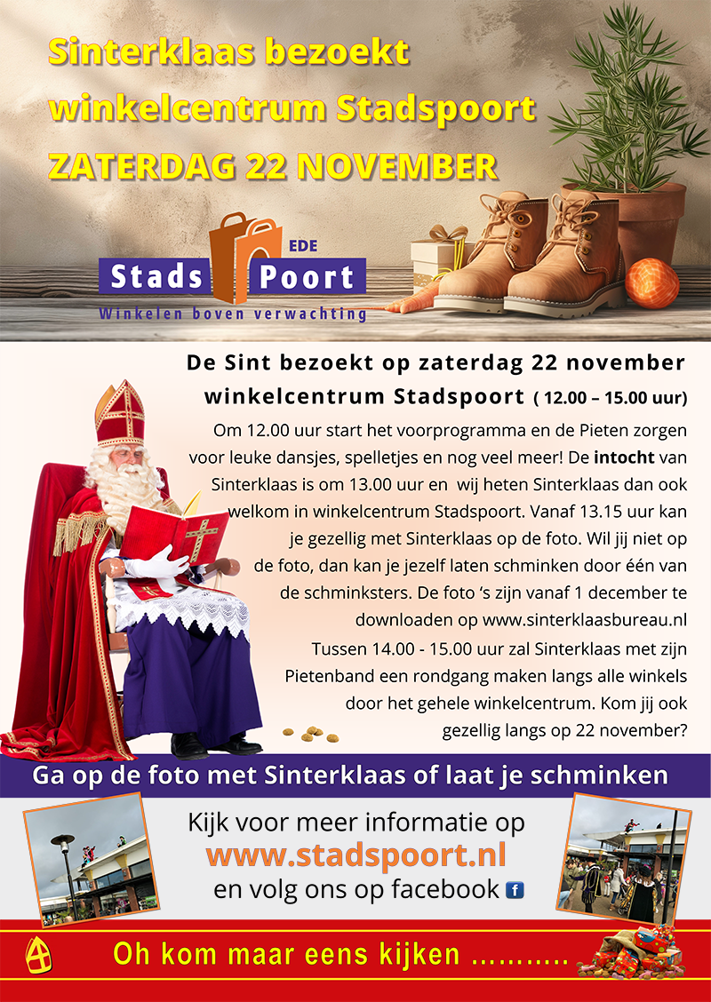 sinterklaas in de stadspoort in 2025