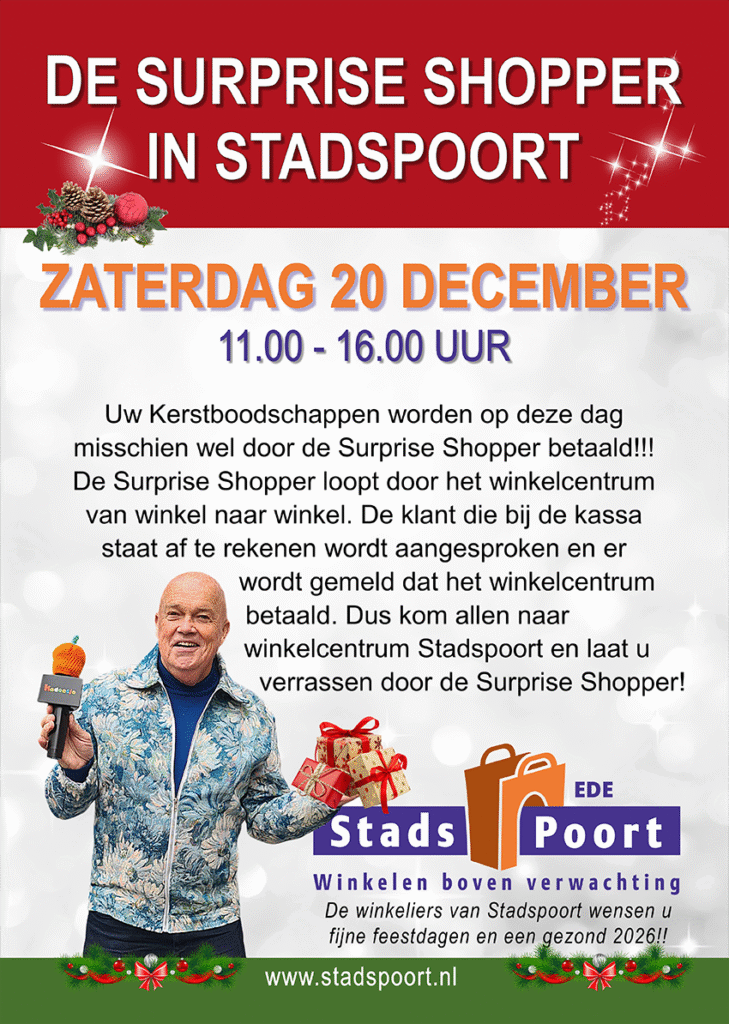 20 december surprise shopper op de stadspoort