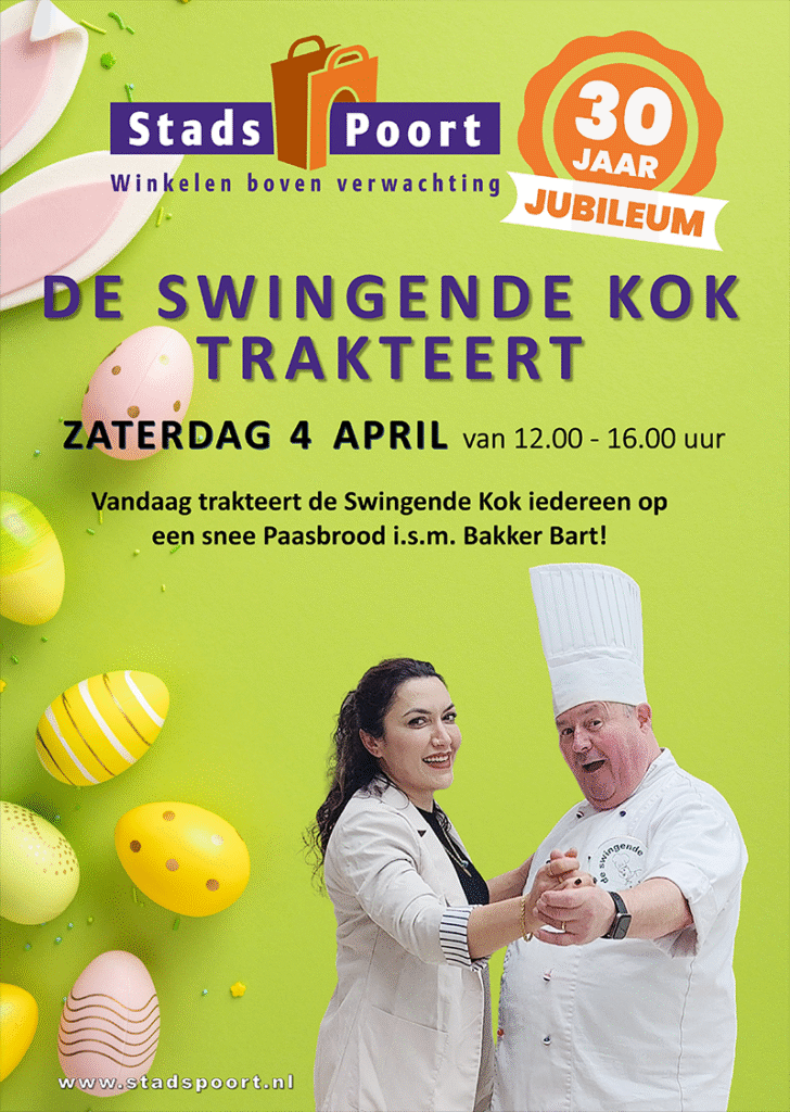 De Swingende Kok trakteert op de Stadspoort in Ede