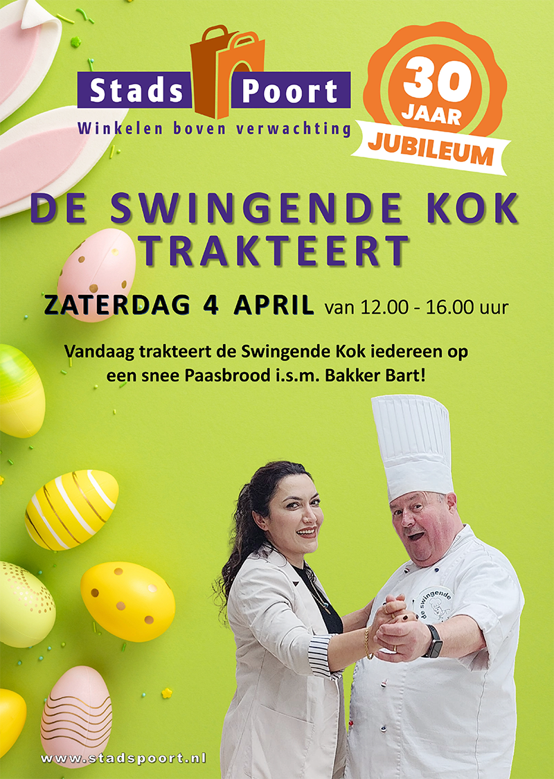 De Swingende Kok trakteert op de Stadspoort in Ede