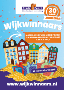 Wijkwinnaars winactie Winkelcentrum Stadspoort Ede 30 jarig jubileum