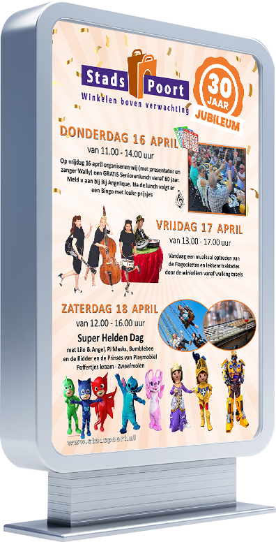 Jubileumfeest Stadspoort 30 jaar