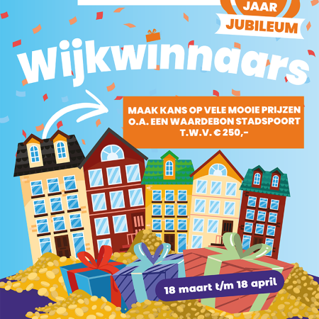 Wijkwinnaars winactie Winkelcentrum Stadspoort Ede 30 jarig jubileum